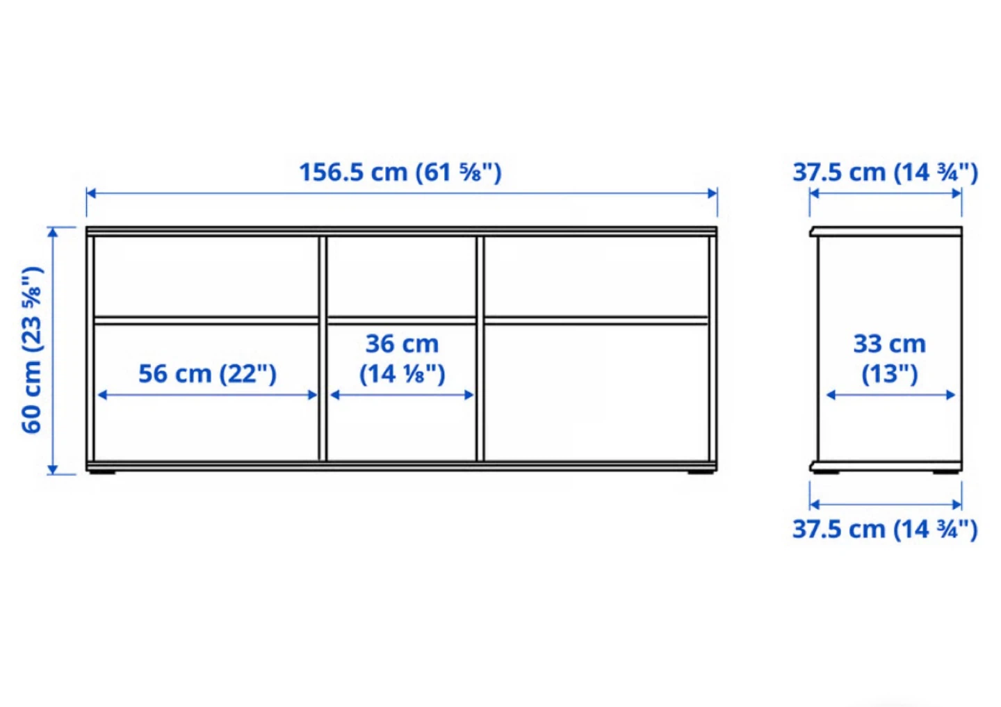 IKEA TV Stand - Black with Wood Top - photo 2