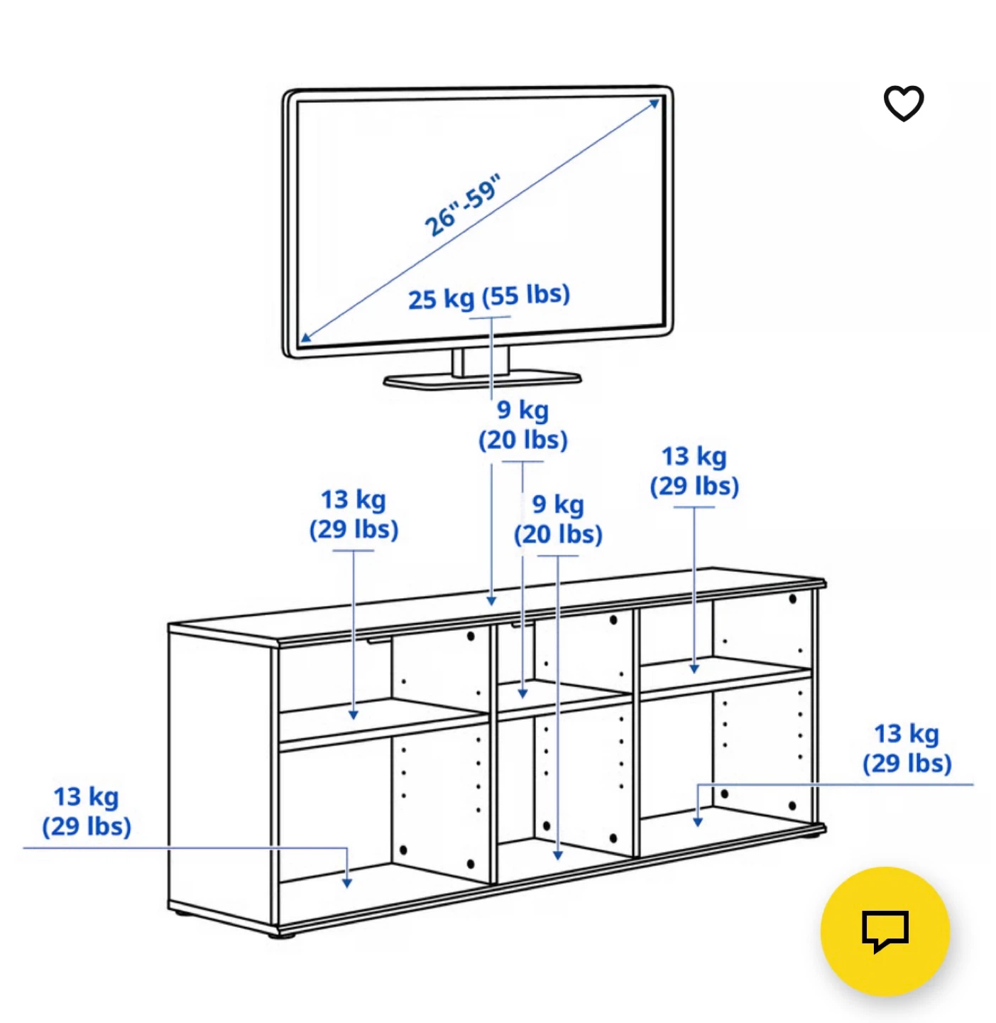 IKEA TV Stand - Black with Wood Top - photo 3