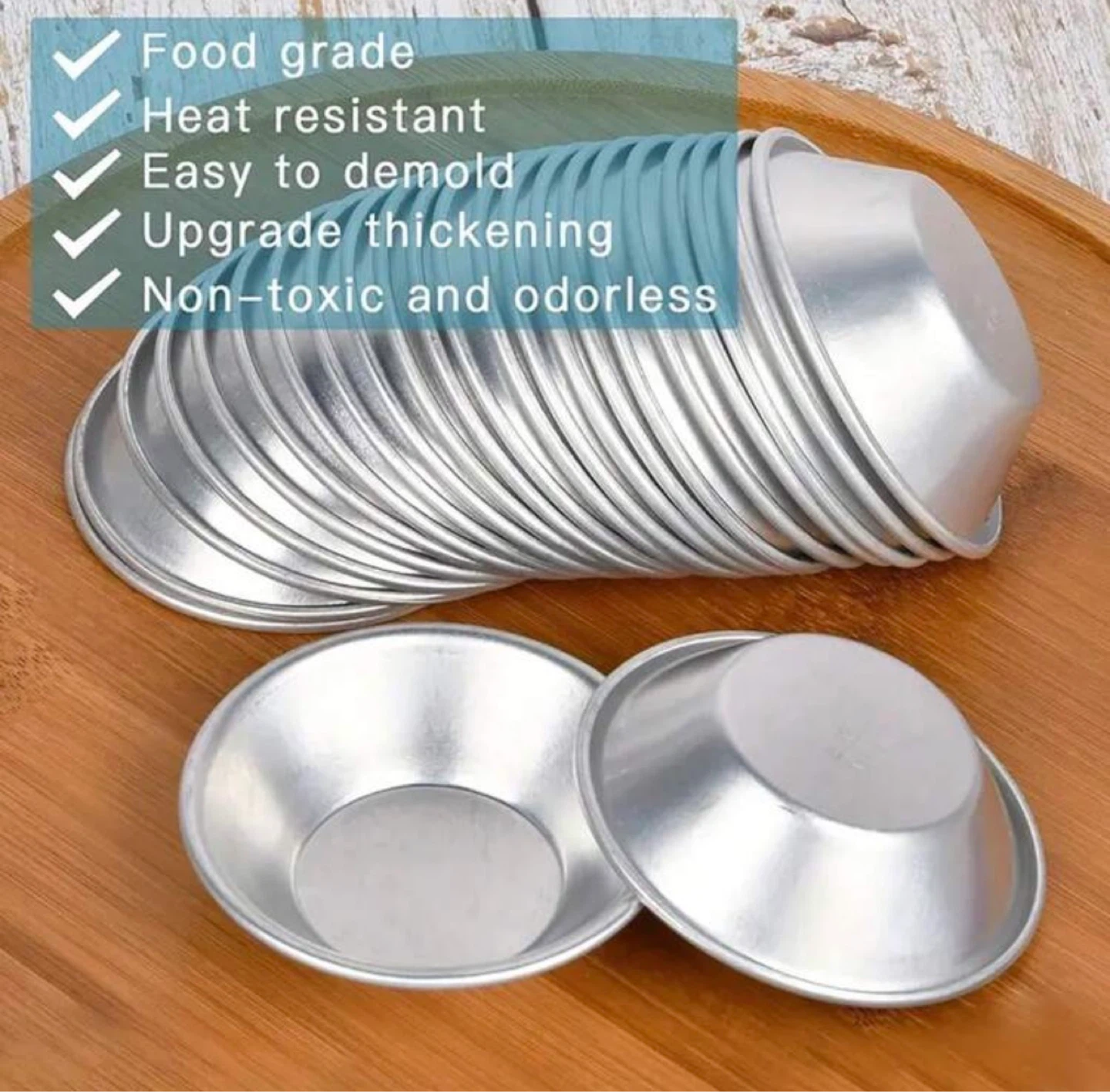 🥧 10-Piece Tart Molds Set (Reusable) - photo 2