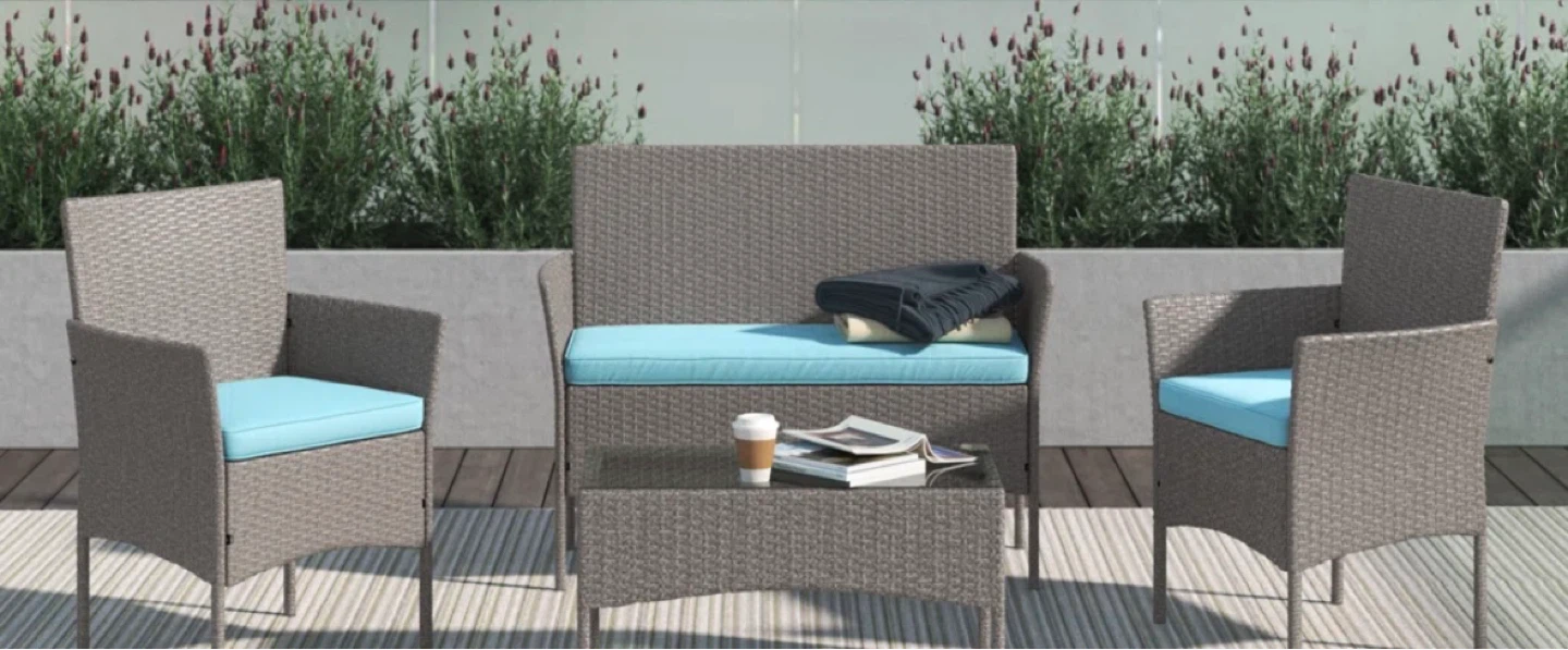 Alyonna Gardens 4 Piece Wicker Patio Set - photo 4