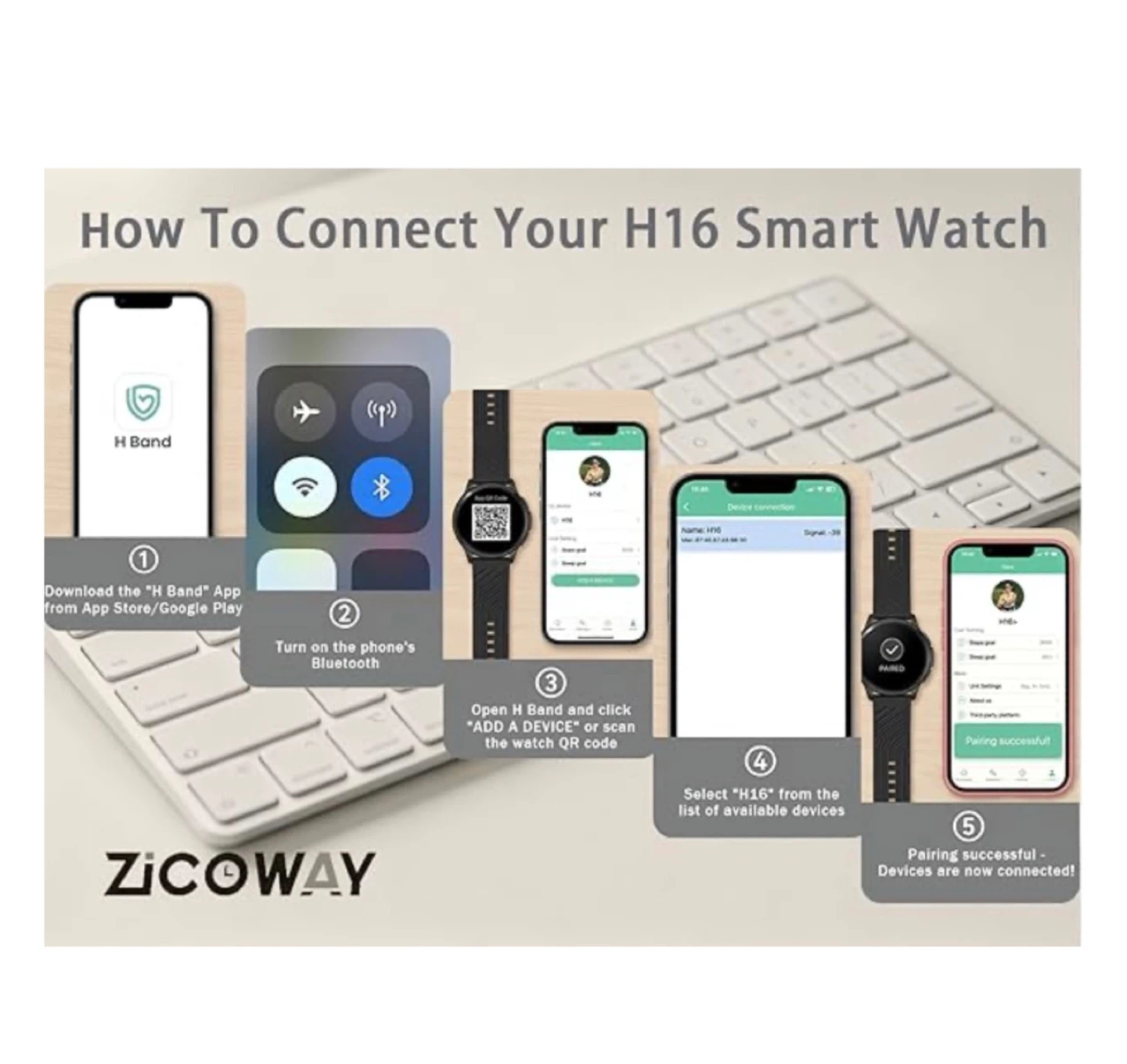 Brand new H16 Smart Watch - 24/7 Real-Time - photo 4