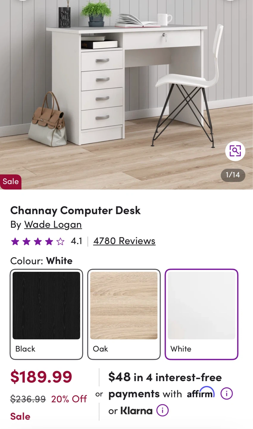Computer/ study Desk - photo 3