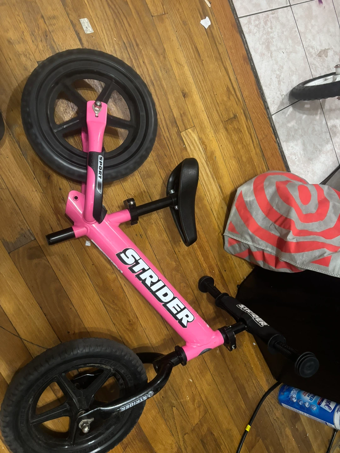 Strider 12 Sport Balance Bike Pink