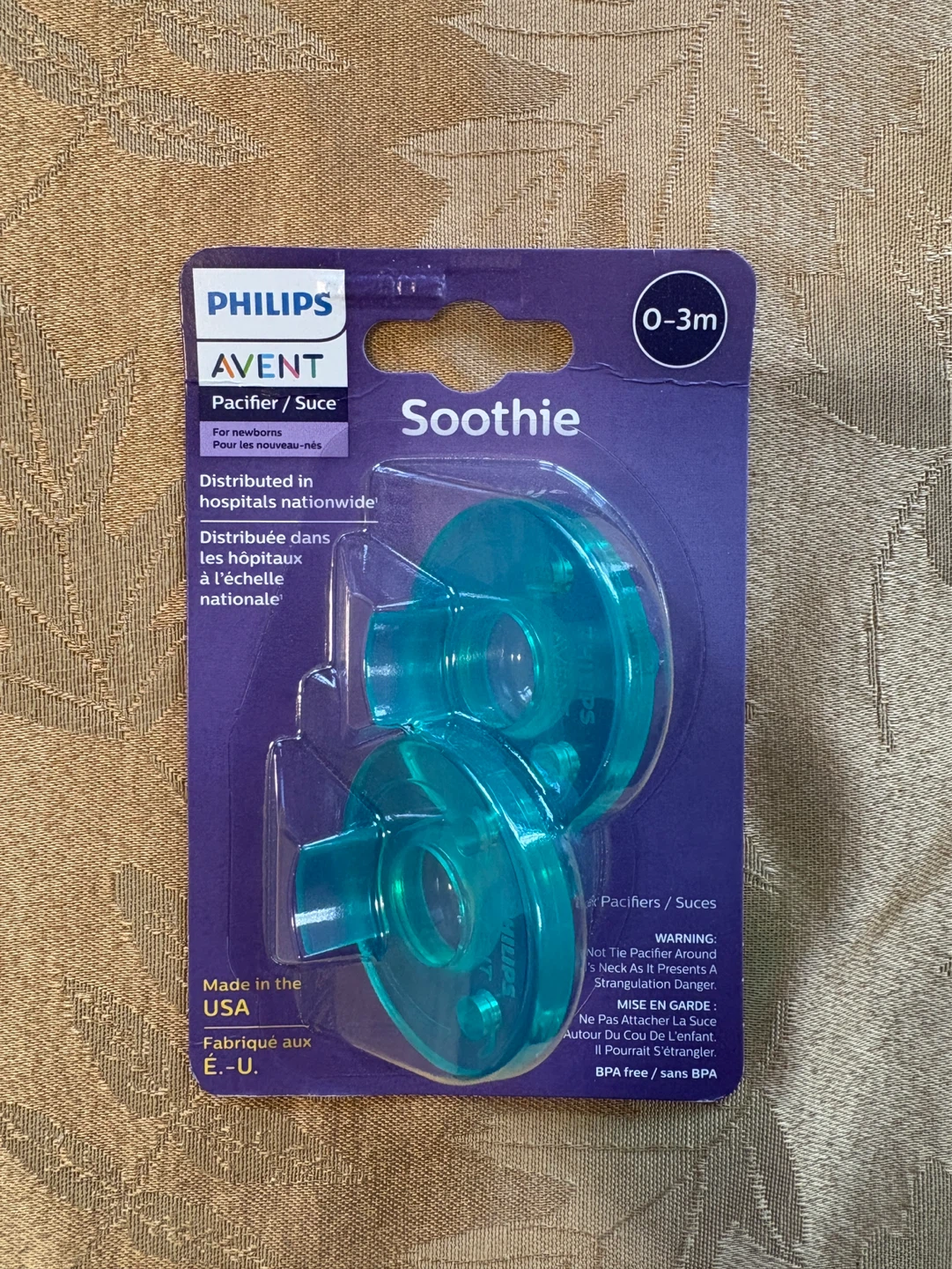 Philips 0-3 Month Avent Green Soothie Pacifiers