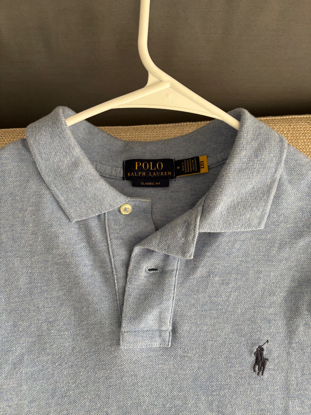 Polo Ralph Lauren Classic Fit Blue Polo Shirt - Size Medium - photo 2