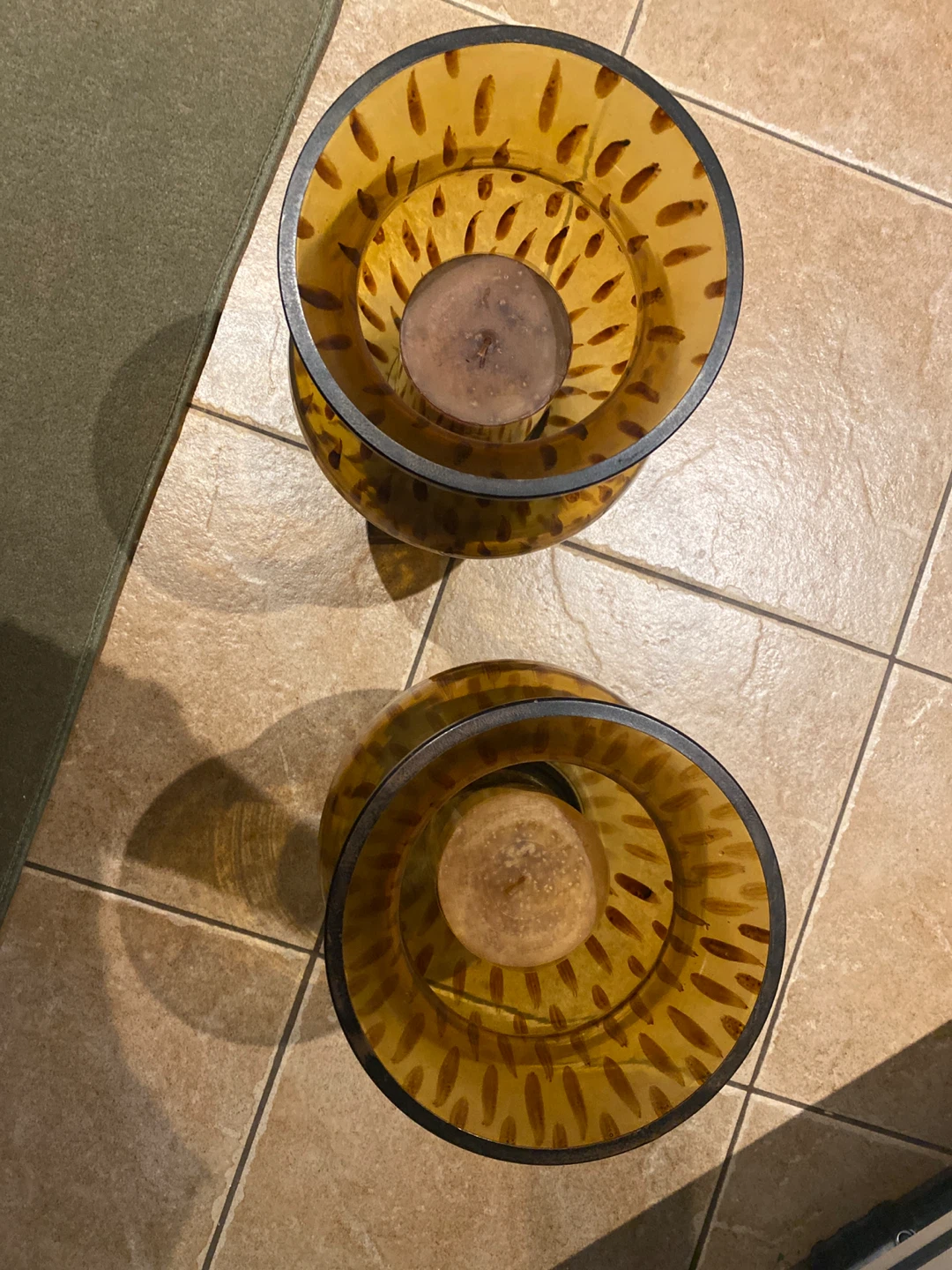 Glass Hurricane Candle Holders (Set of 2) - photo 2