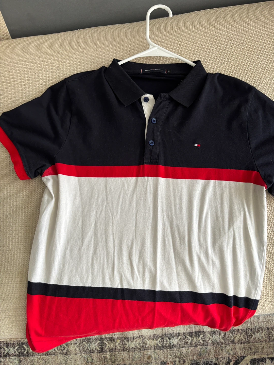 Tommy Hilfiger Men's Short Sleeve Polo Shirt Size M