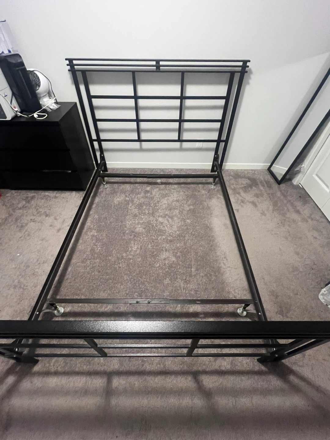 Black Metal Double Bed Frame