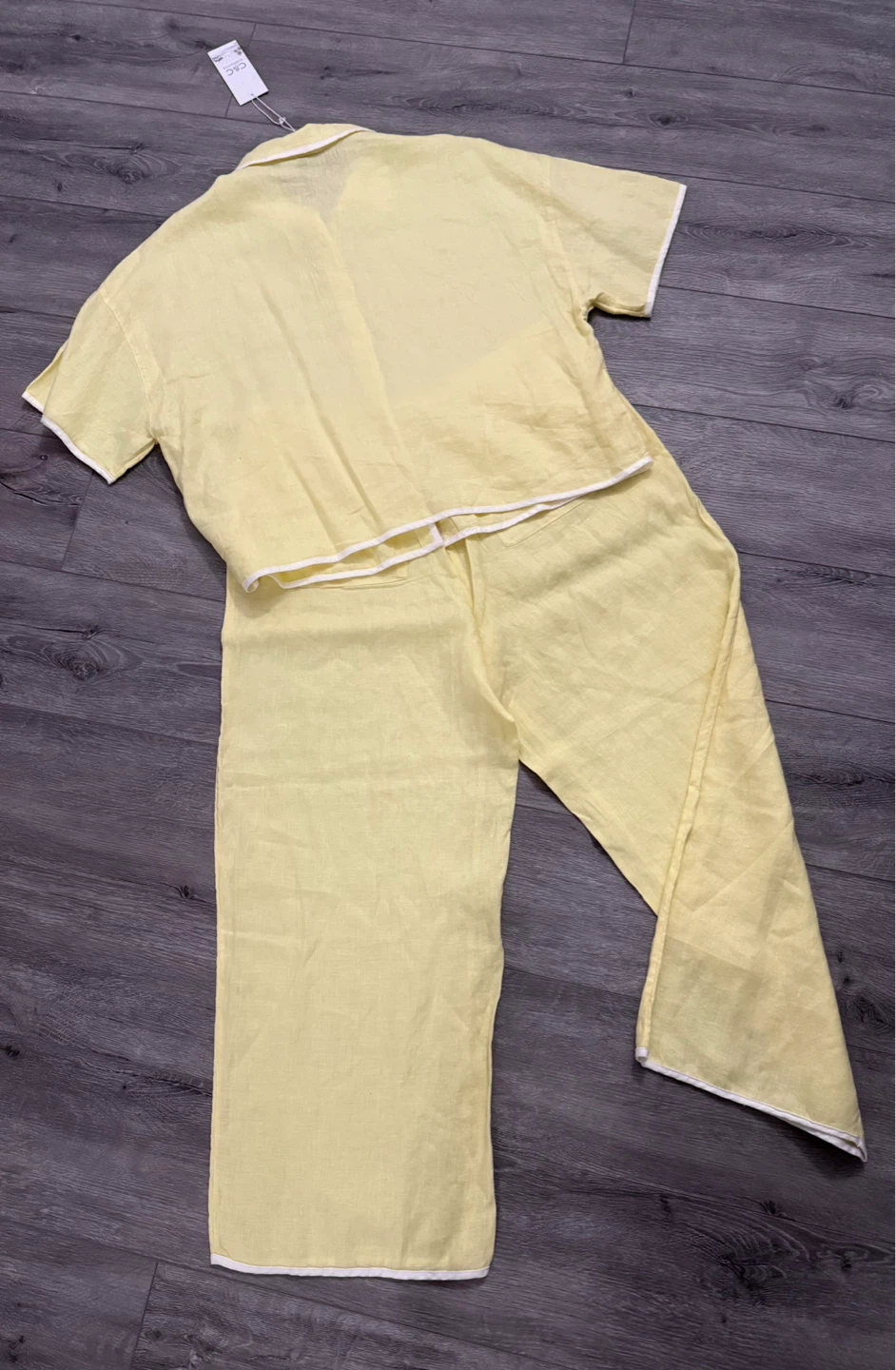 C&C California Yellow 100% Linen Lounge Set - photo 4