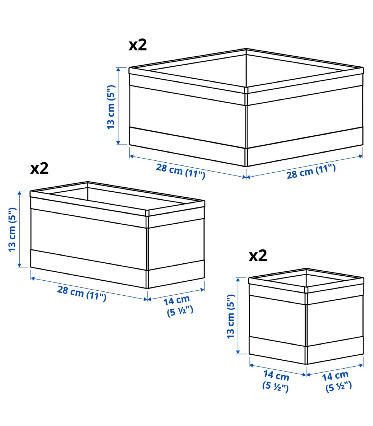 IKEA SKUBB Organizer Box - Grey - photo 4
