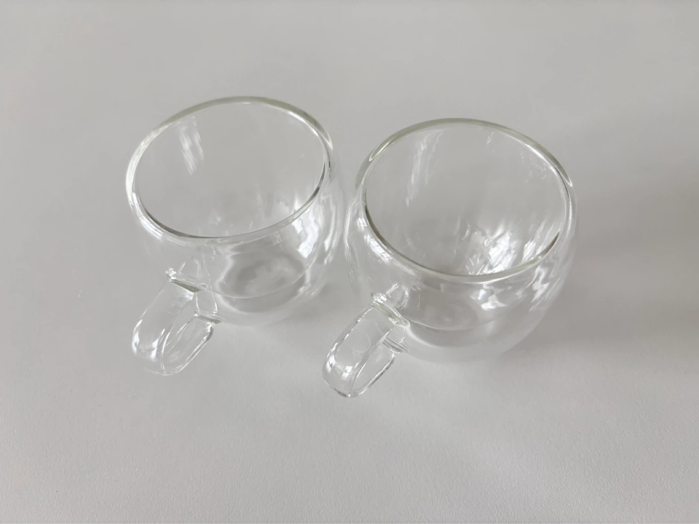 ☕ 2-Piece Clear Glass Espresso Shot Cups Set
