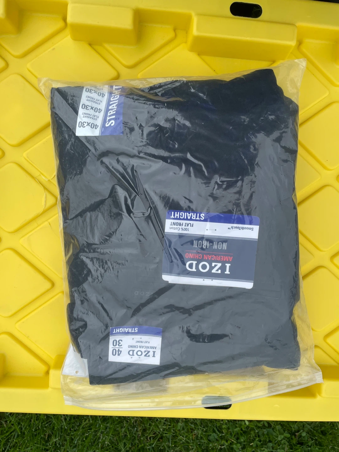 IZOD American Chino Pants Black 40W 30L