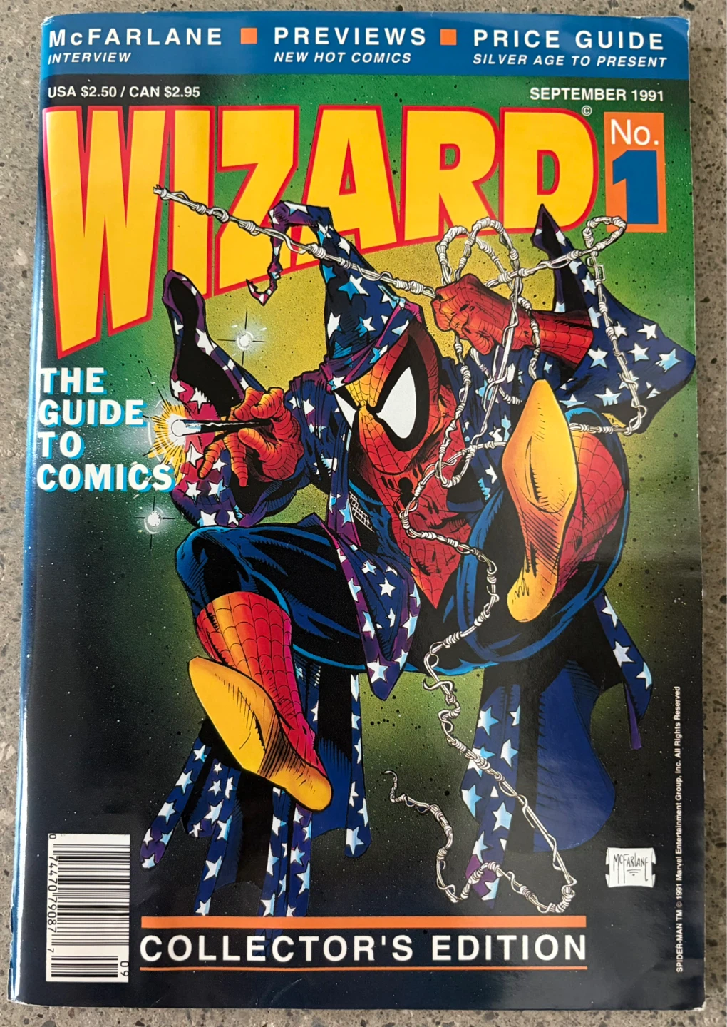 Wizard Magazine #1 1991 Newsstand Edition Todd McFarlane