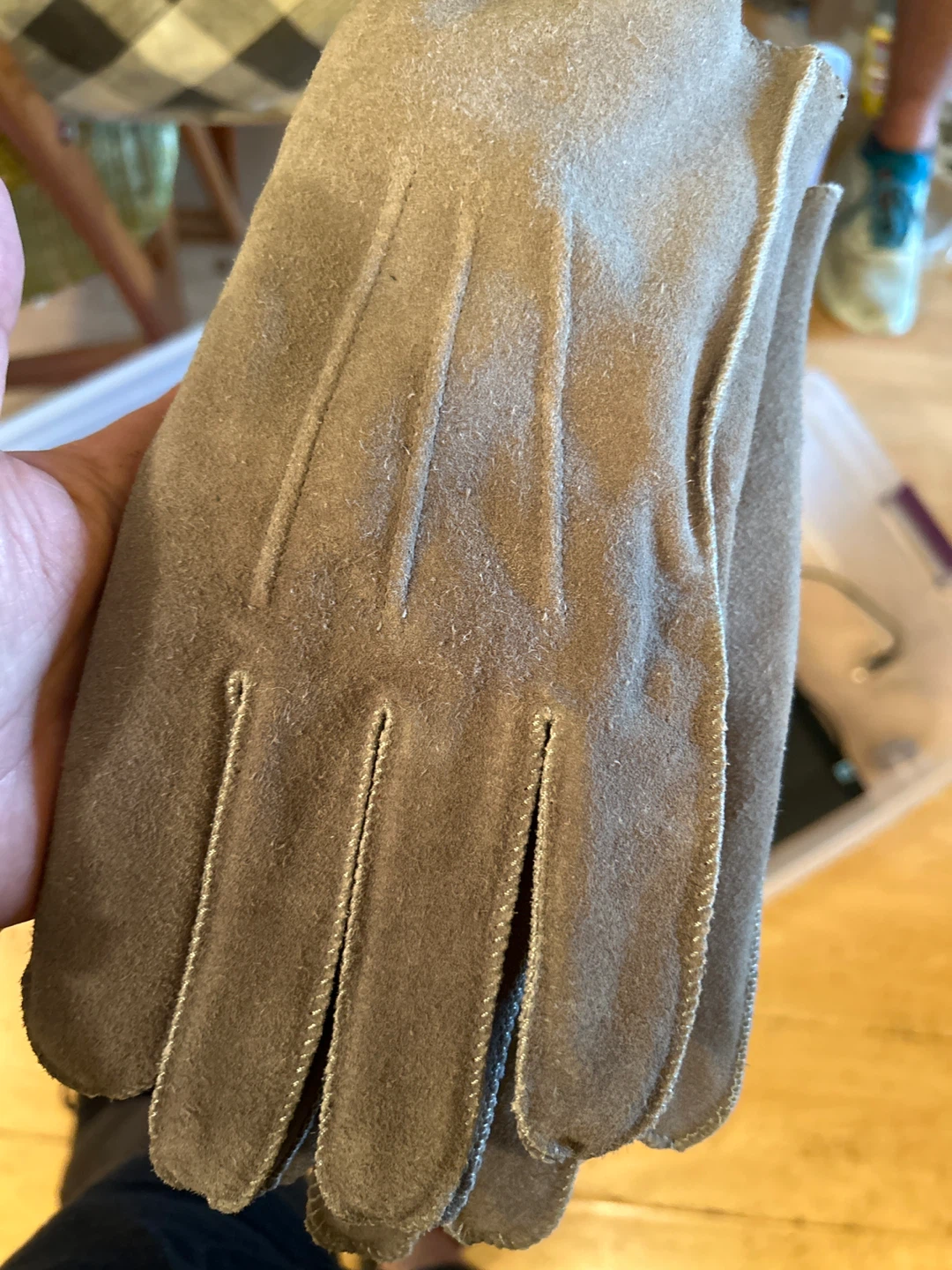 Legacy Suede and Shearling Gloves