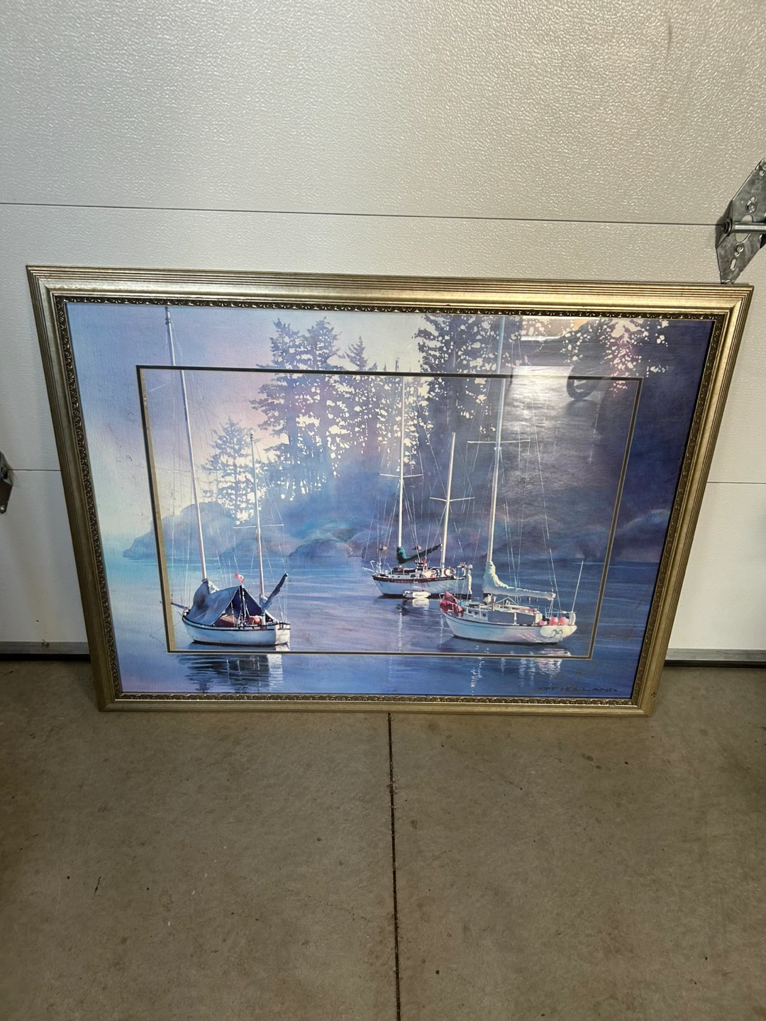 Kiff Holland Framed Sailboat Art Print