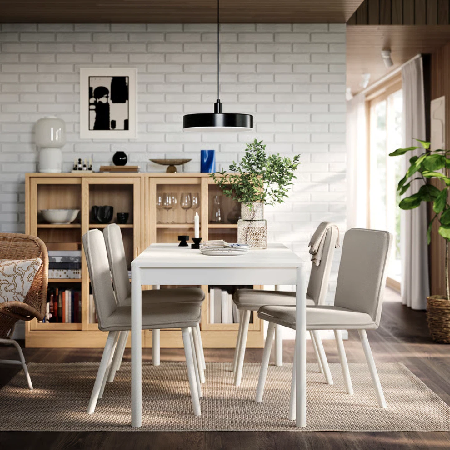 IKEA white dining table - photo 3