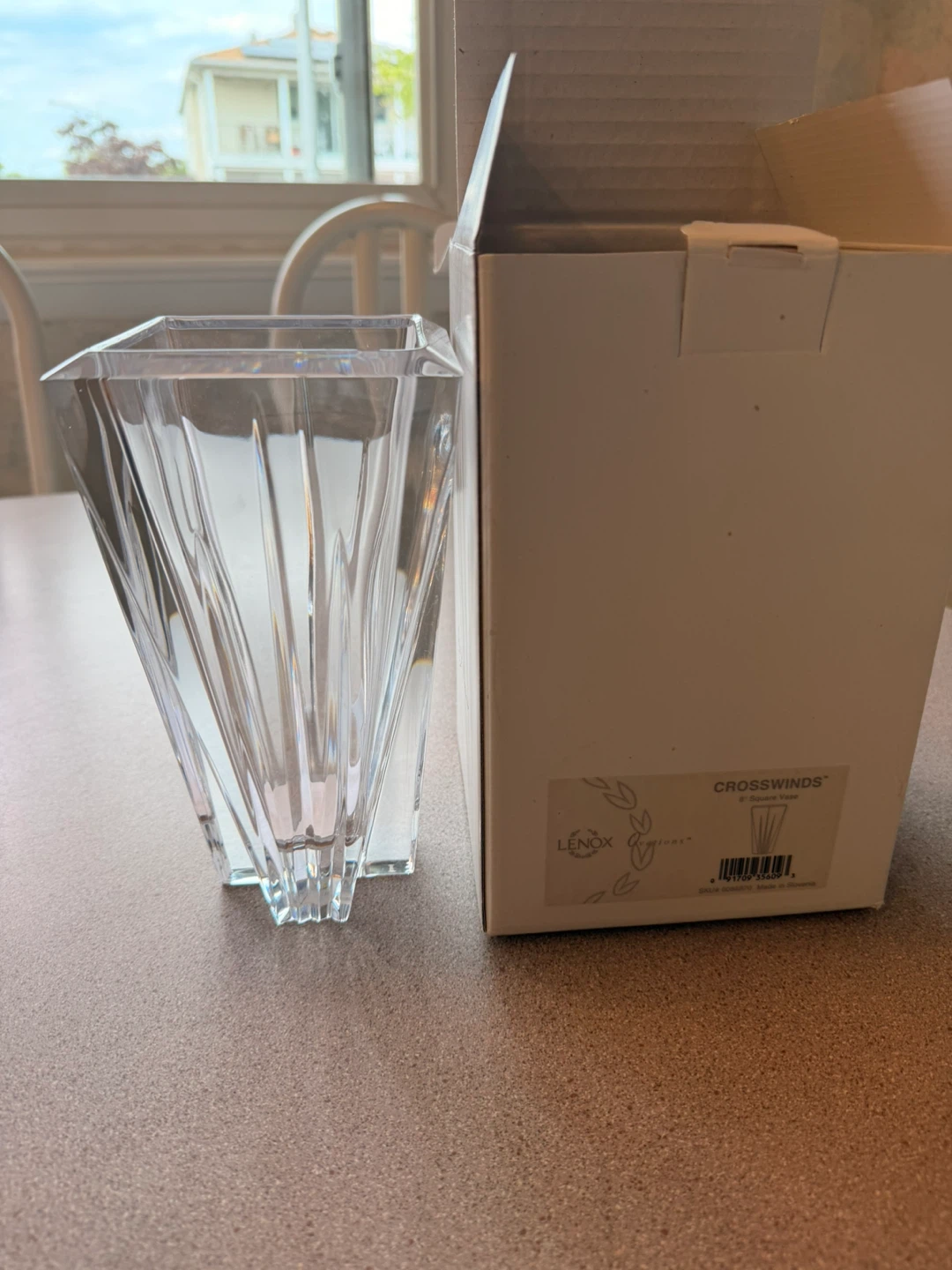 Lenox Crosswinds 8" Square Vase