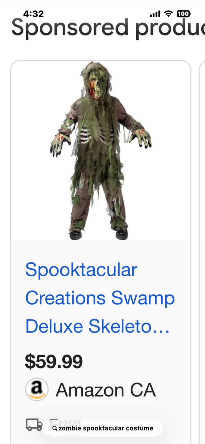 Child Zombie spooktacular Costume Size S (5-7) - photo 5