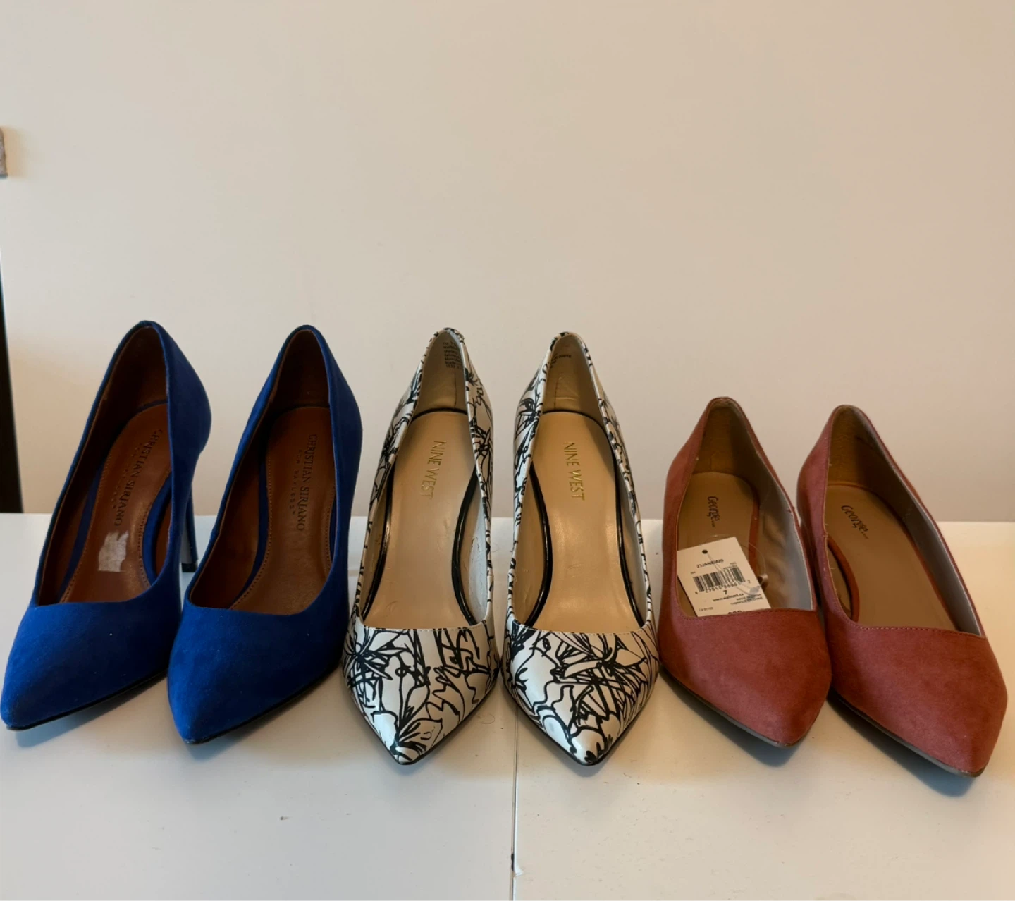 Assorted Women's High Heel Shoes(Three pairs )