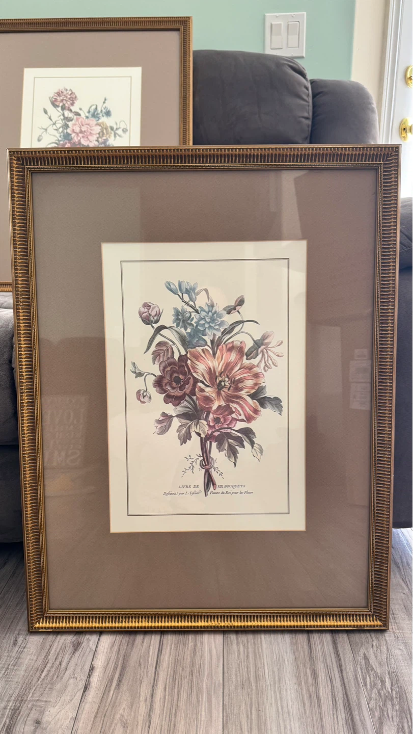 Framed Floral Art Print Set - photo 4