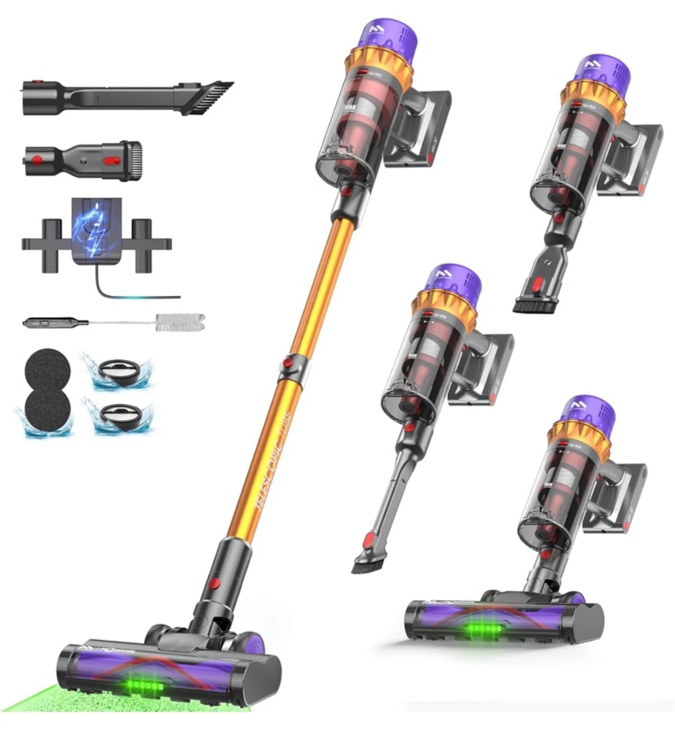 Cordless Vacuum Cleaner with 50KPA Suction
