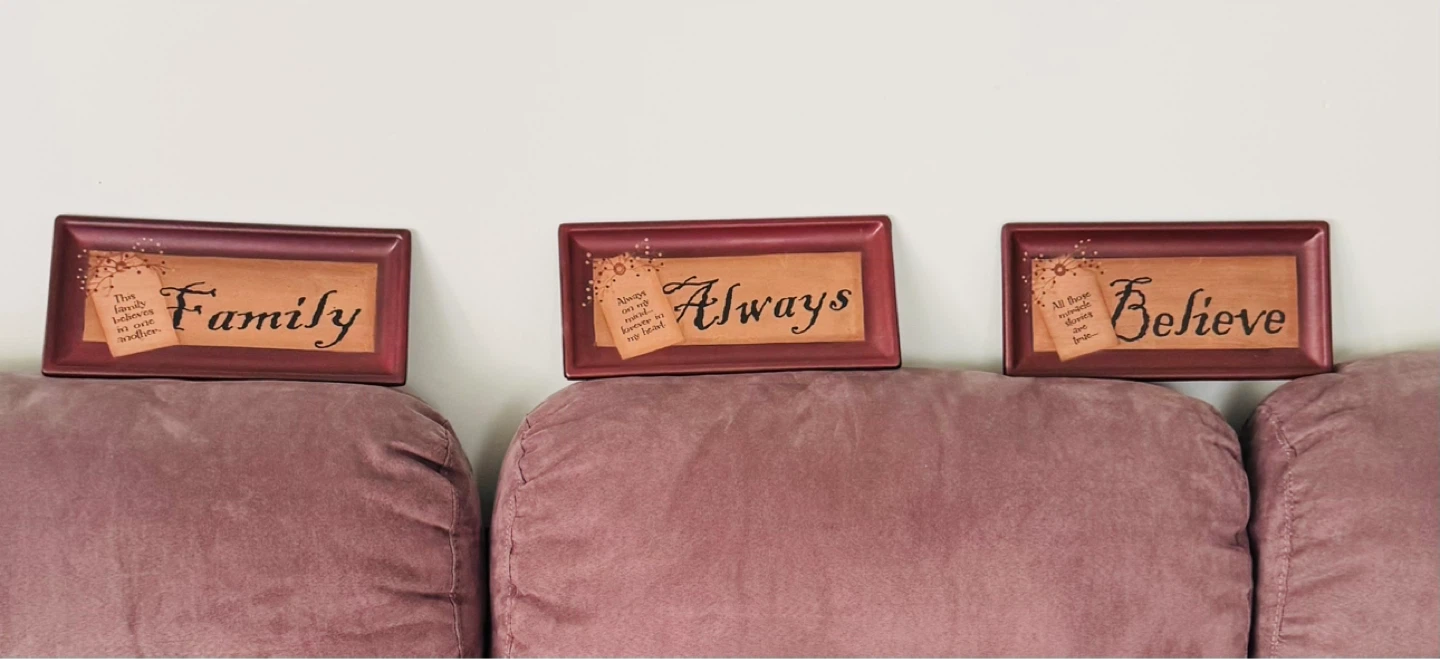 3 Decorative Art Wall (Family, Always, Believe)
