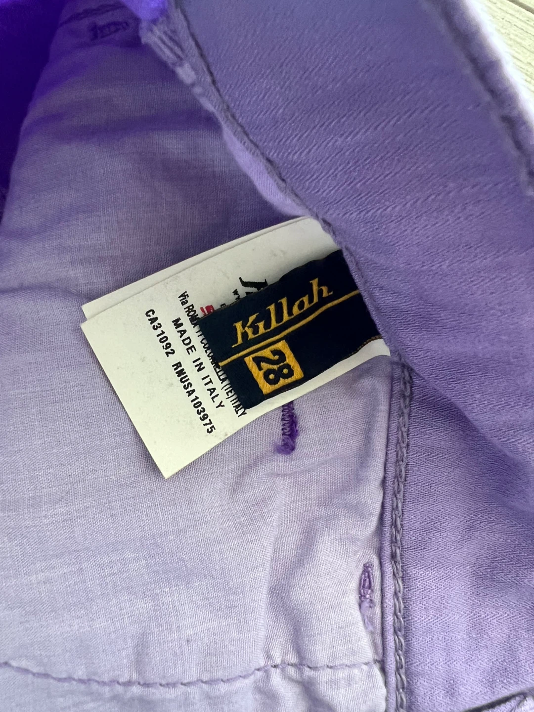 Killah Lilac Purple Pants 3/4 Jeans Size 28 - photo 5