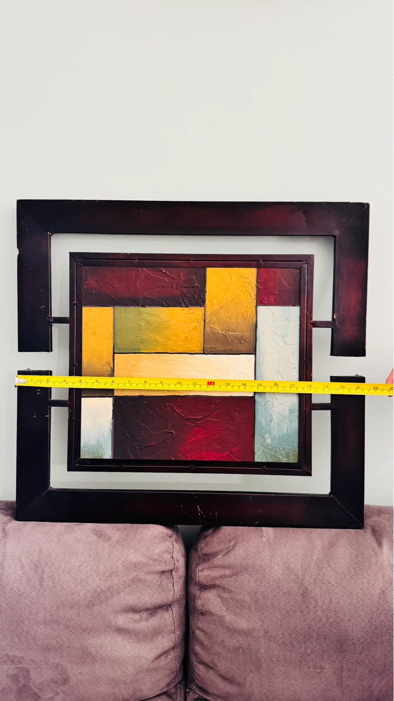 Abstract Wall Art Metal Frame - photo 2