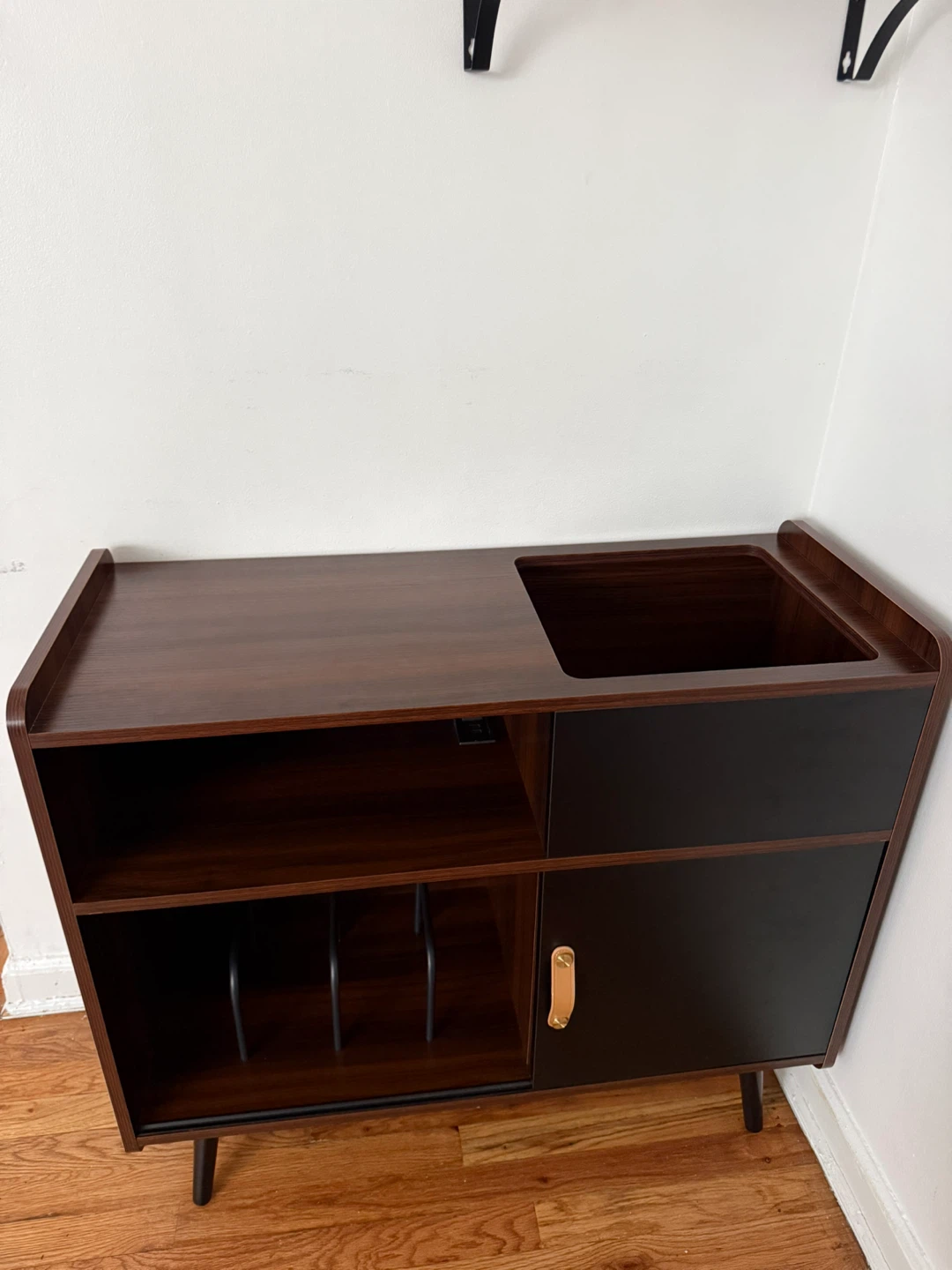 Record Player Stand with Storage