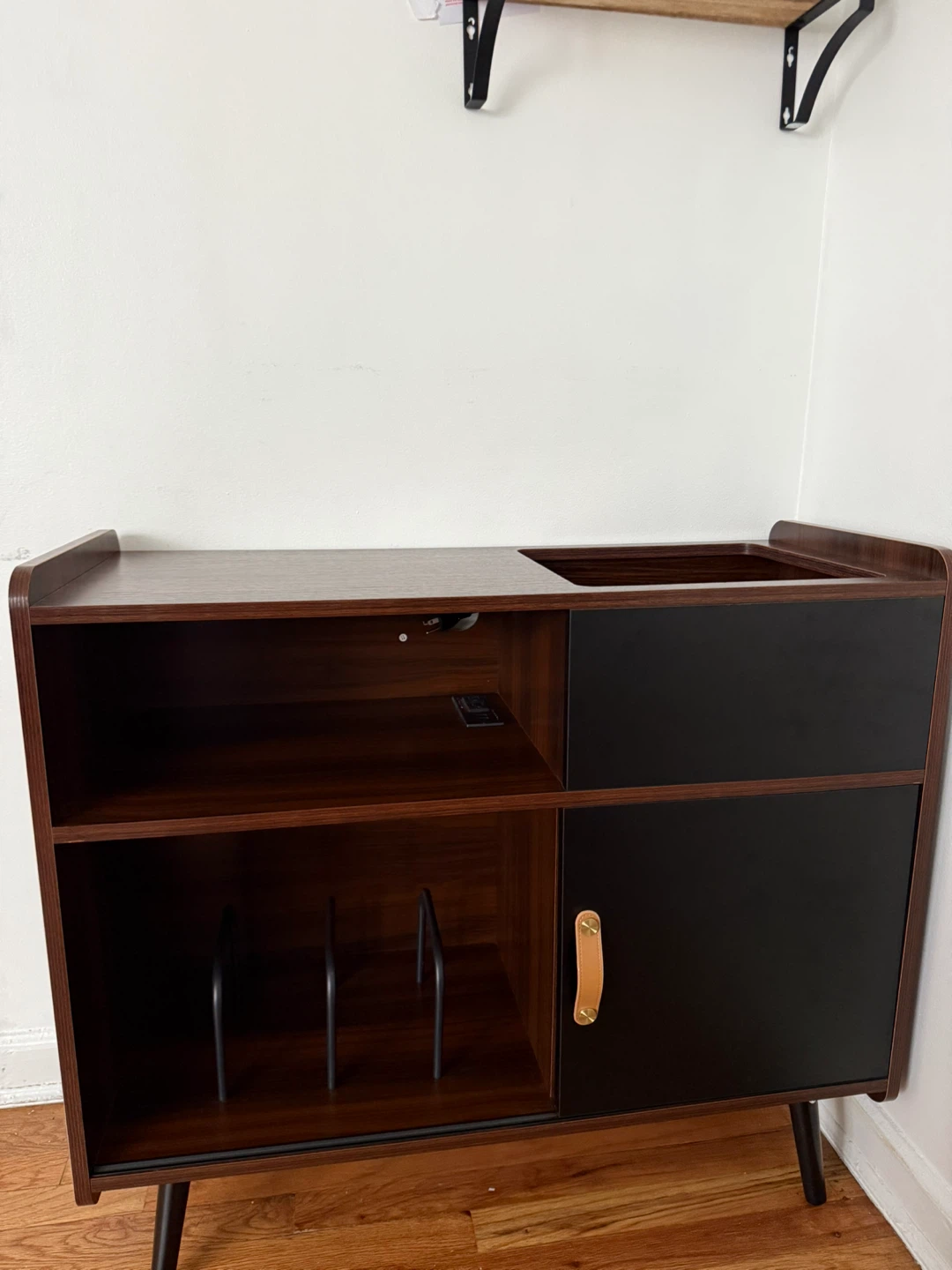 Record Player Stand with Storage - photo 2