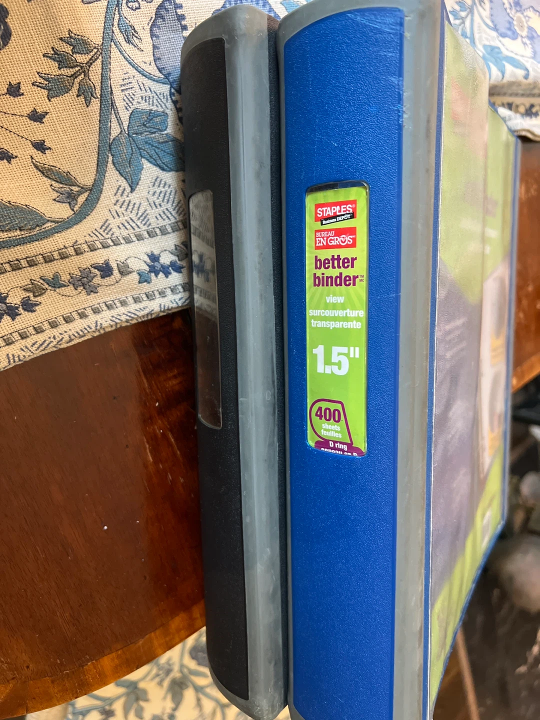 Staples Better Binder 1.5" Blue; 2 binders