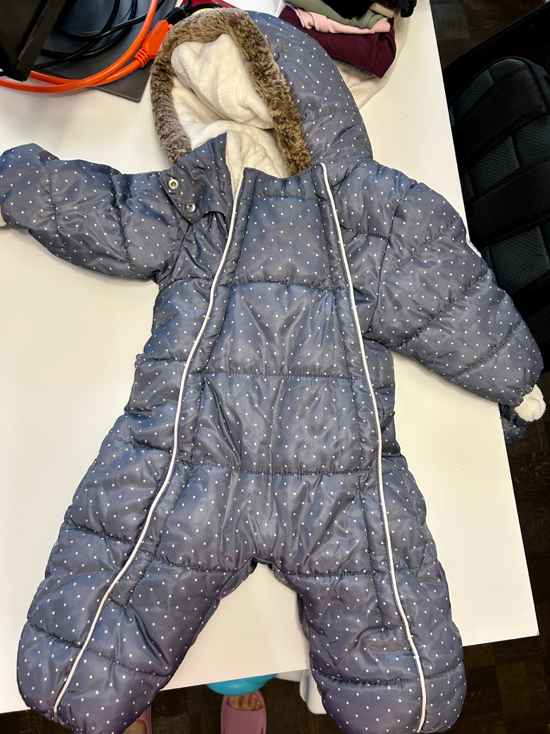 OshKosh B'gosh Blue Polka Dot Snowsuit