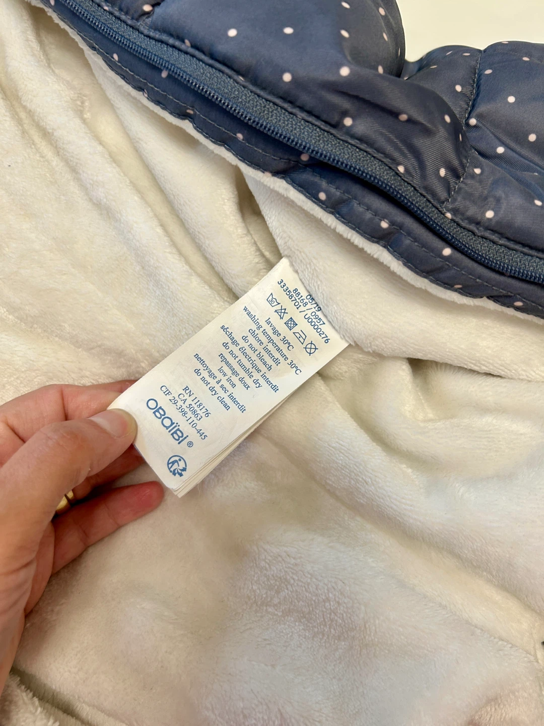 OshKosh B'gosh Blue Polka Dot Snowsuit - photo 2