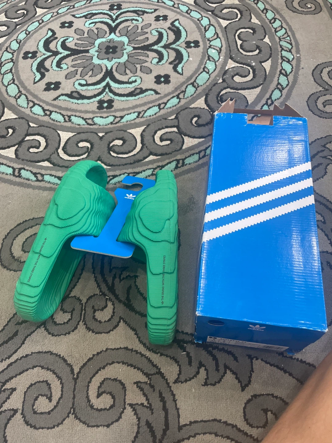 Adidas Green Adilette Slides - photo 2