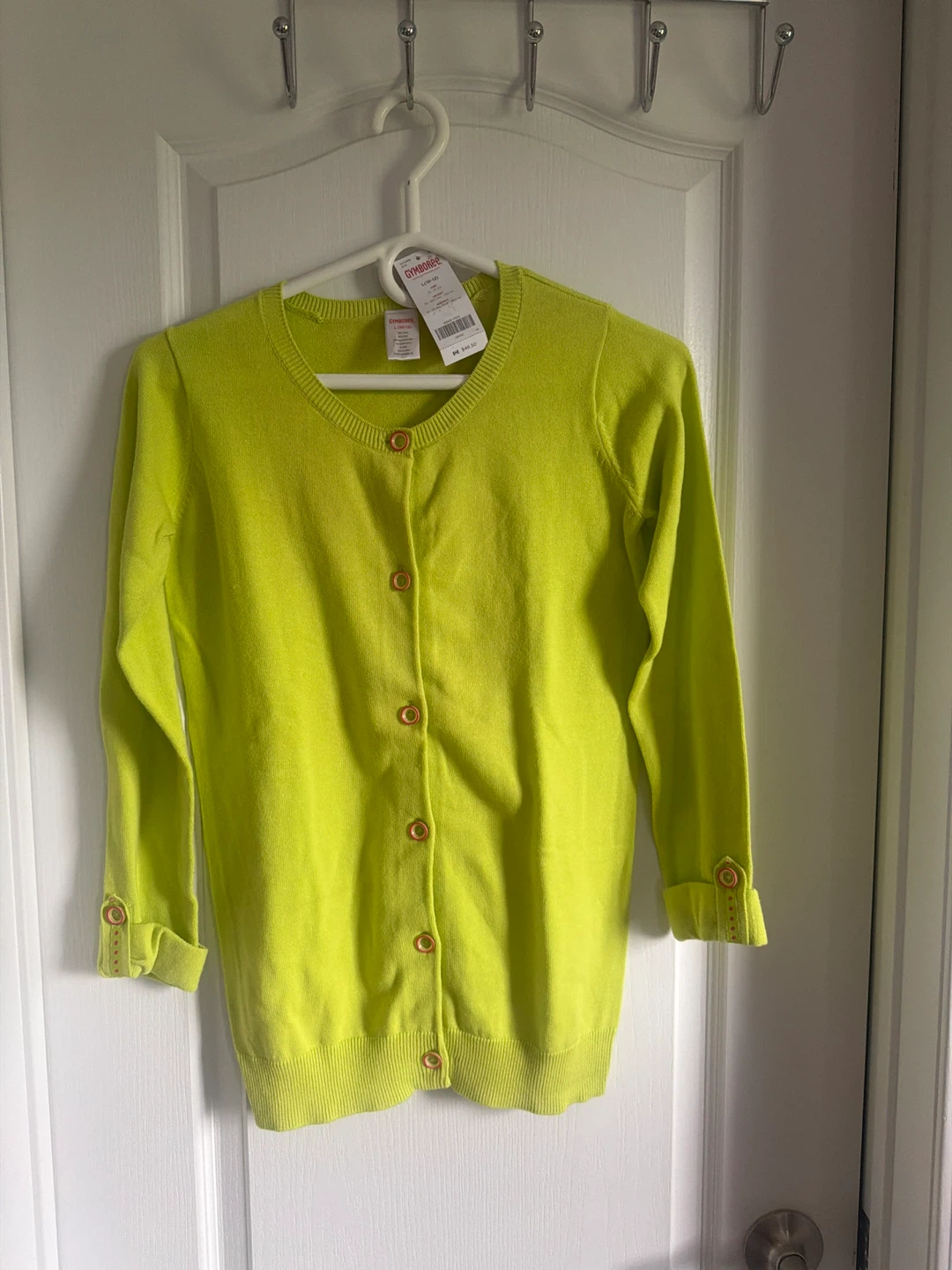 Gymboree Girls' Cardigan Sweater - Lime Green - Size M
