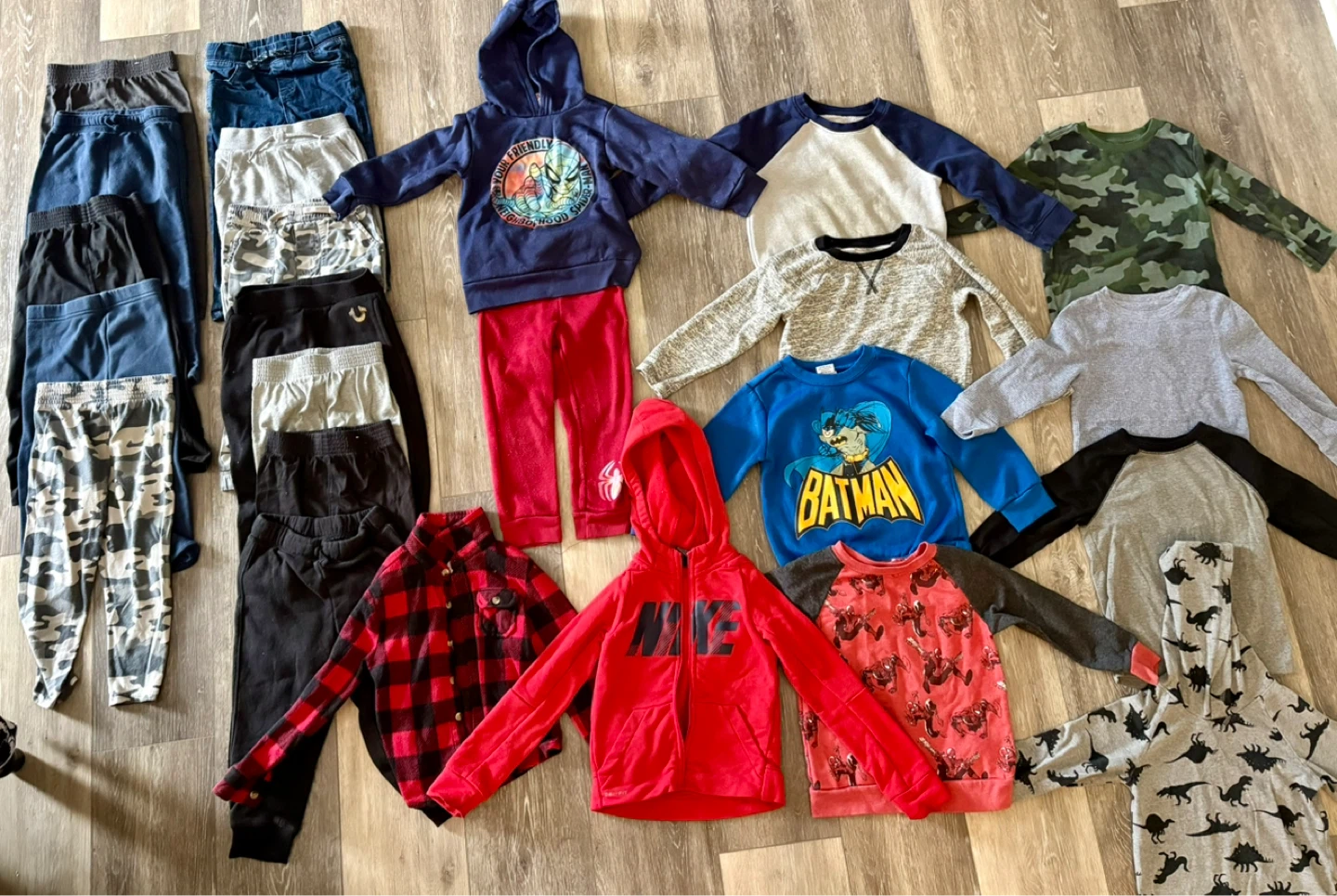 3T Winter Boys Clothes Bundle - Nike, Batman, Spiderman