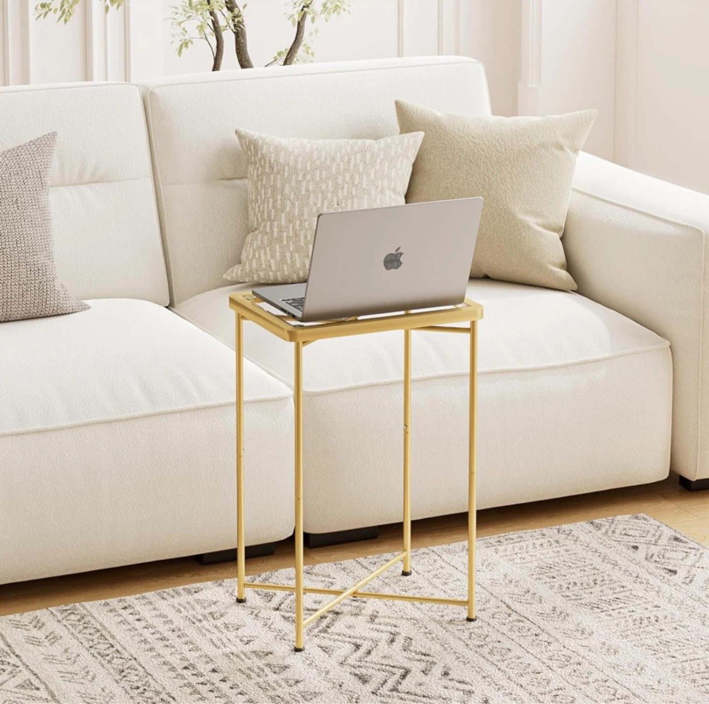 New Set of 2 Side Tables Gold - photo 4