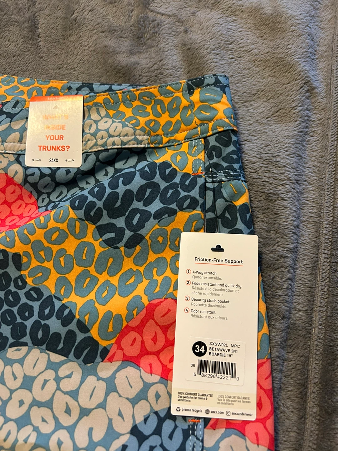 SAXX Betawave 19" Board Shorts Size 34 - photo 4