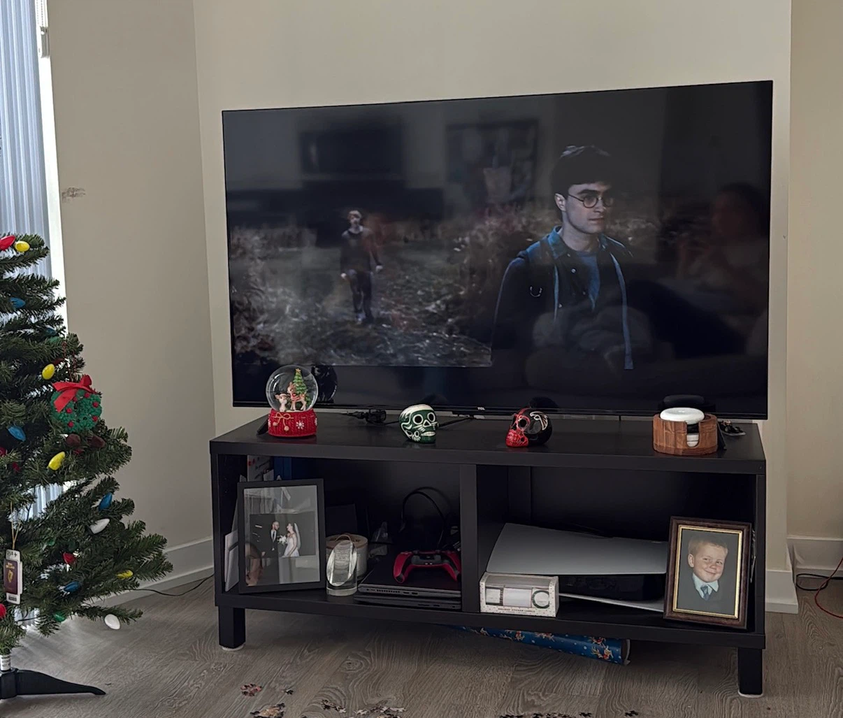 Black IKEA TV Stand - photo 2