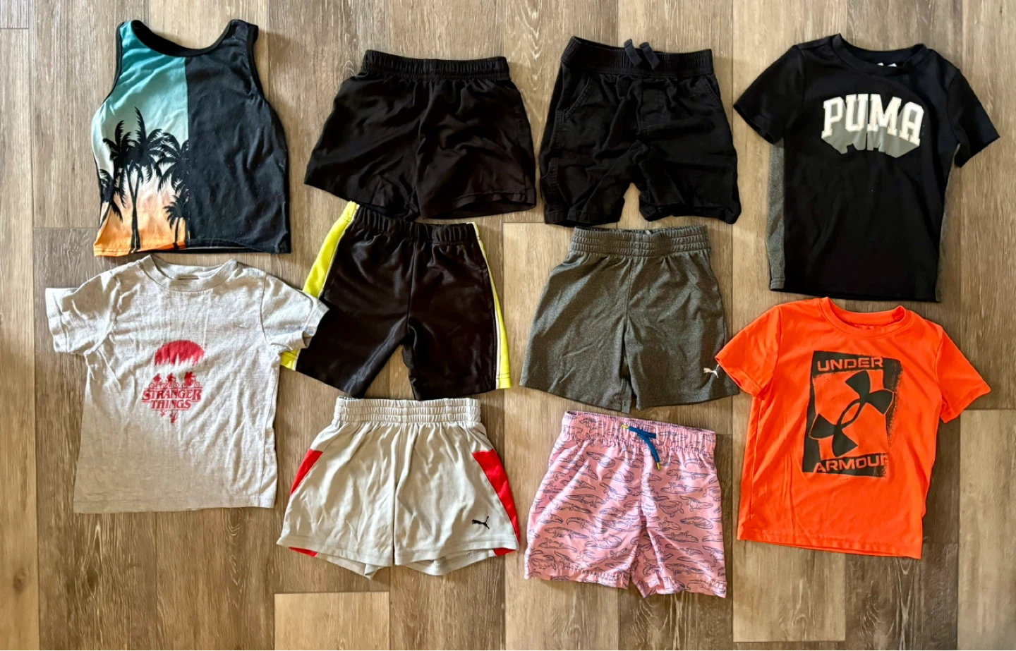3T Boys Clothing Bundle - Puma, Under Armour, Stranger Things