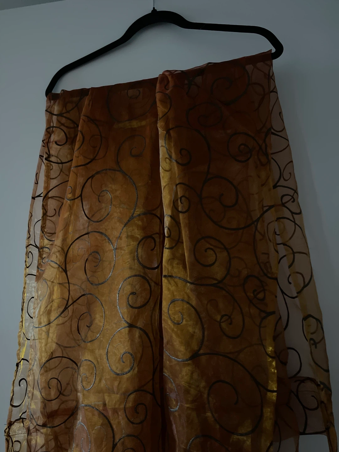 Sheer curtains with Swirl Pattern 2 pcs - photo 2