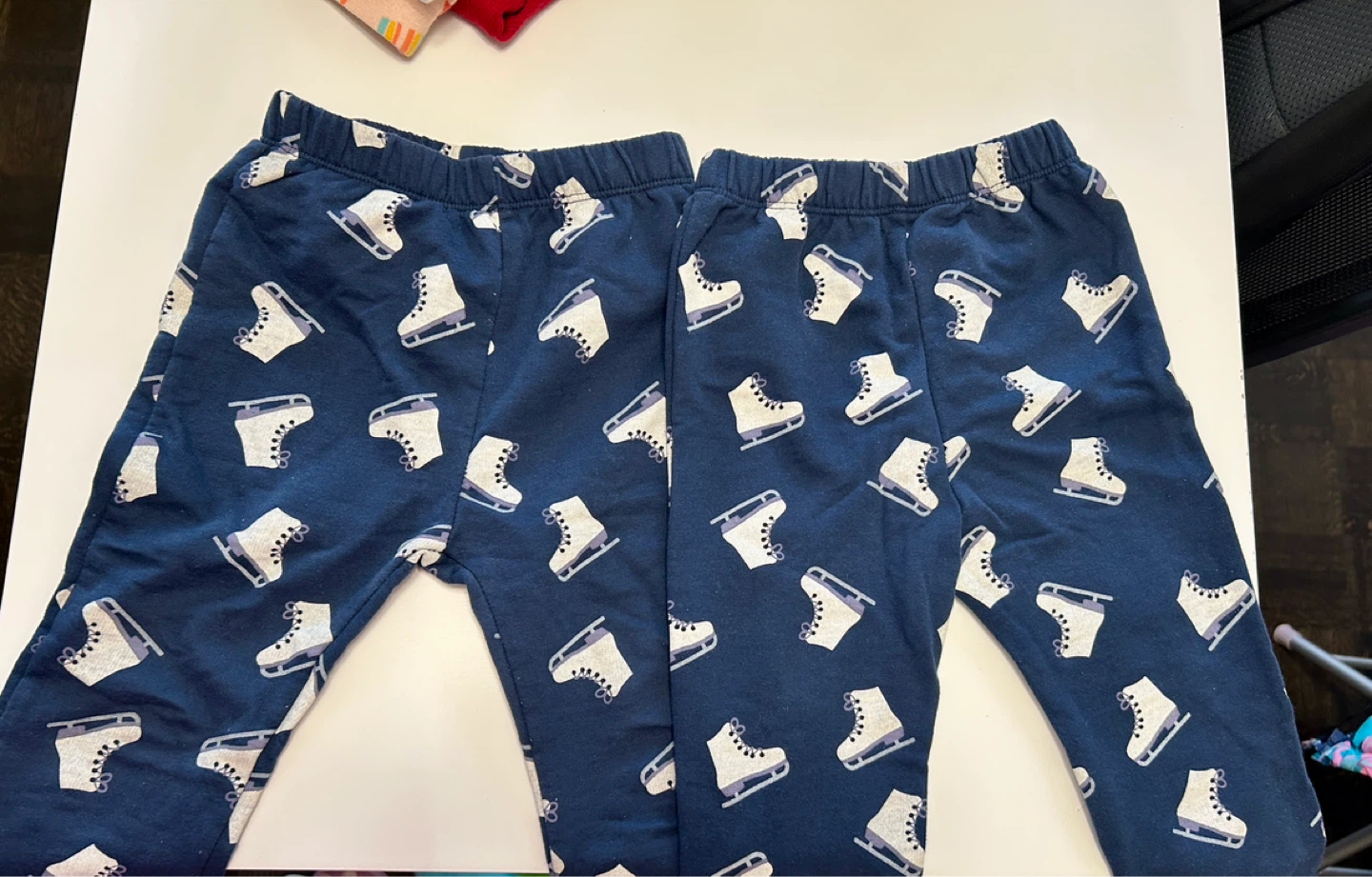 Kids' Blue Ice Skate Pajama Pants