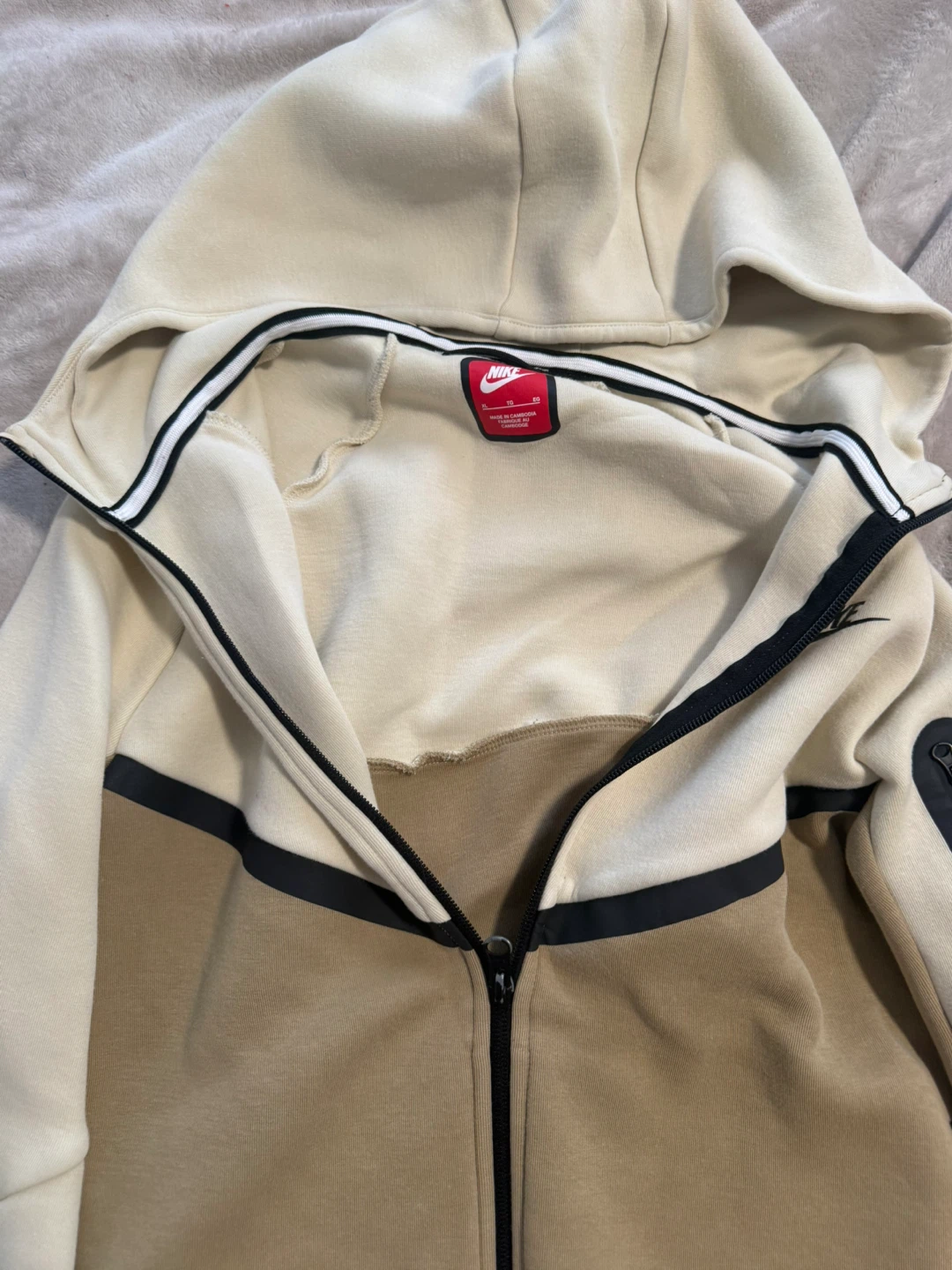 Nike Tech Fleece Hoodie Cream/Tan - photo 3