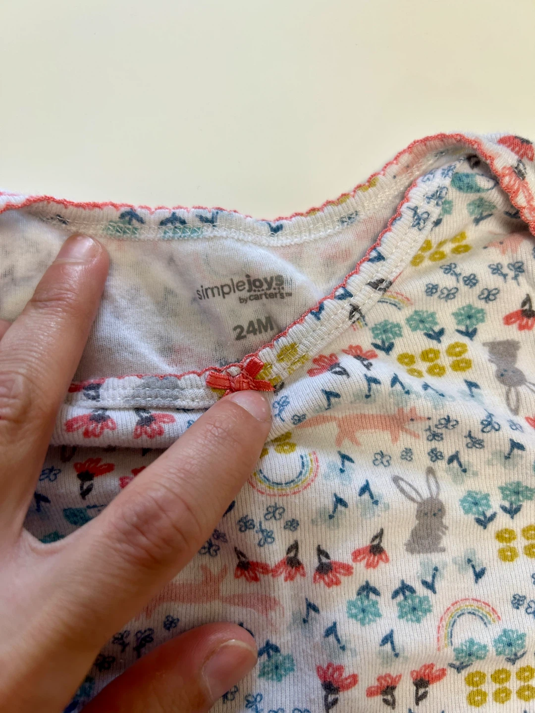 Simple Joys by Carter's Baby Girl Long Sleeve Bodysuit 24M - photo 2