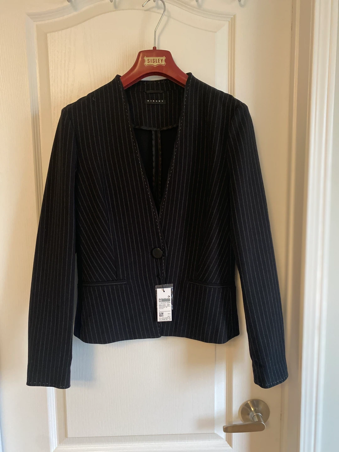 SISLEY Pinstripe Blazer Size 40