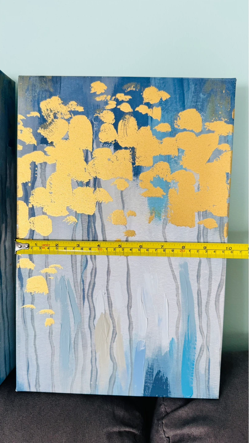 3 Abstract Floral Canvas Prints - photo 3