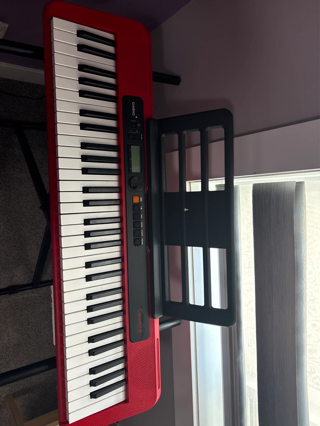 Casio Casiotone CT-S200 Red Keyboard