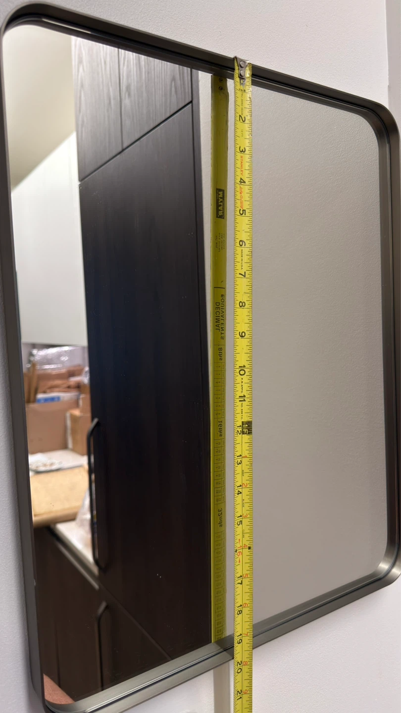 Modern Rounded Corner Wall Mirror - photo 5