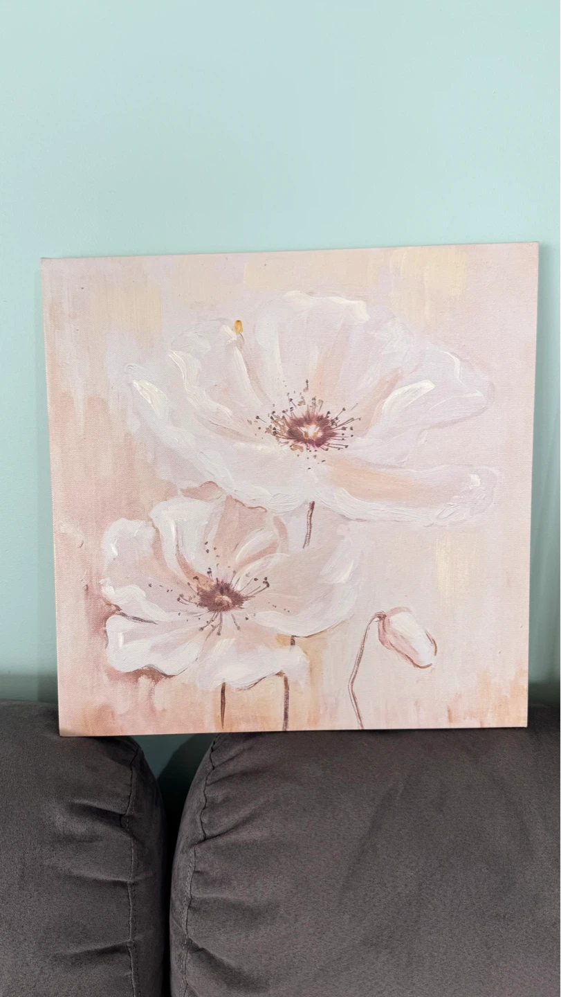 2 Canvas Wall Art - Floral Painting - photo 2
