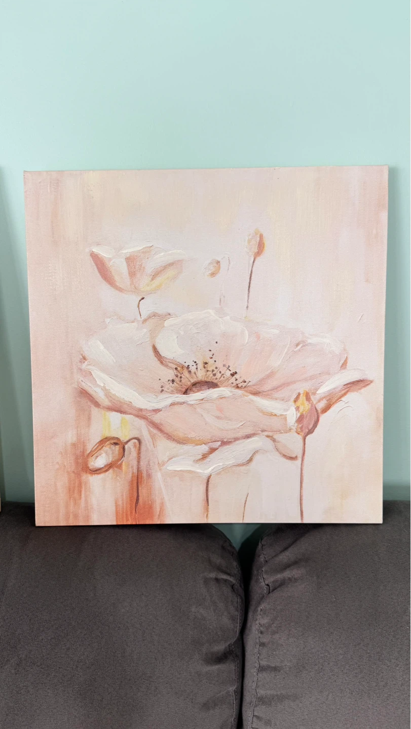 2 Canvas Wall Art - Floral Painting - photo 3